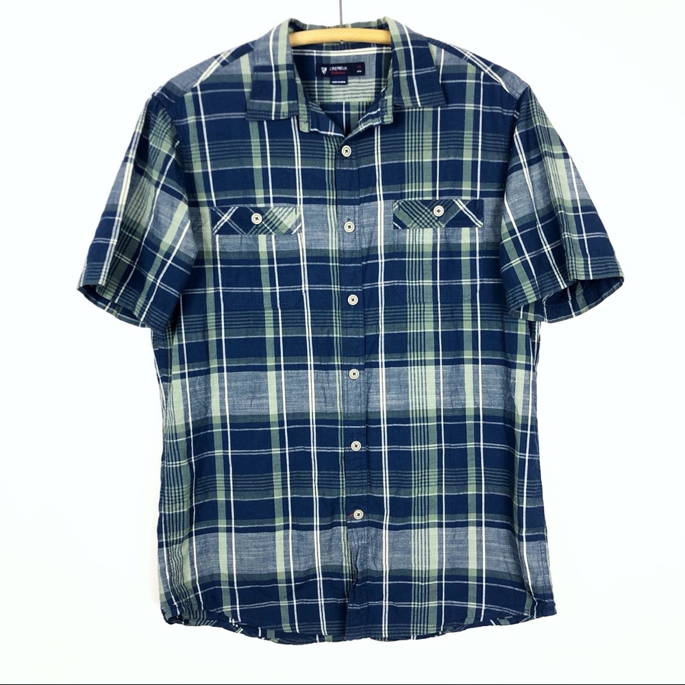 🌿 cremieux plaid shirt